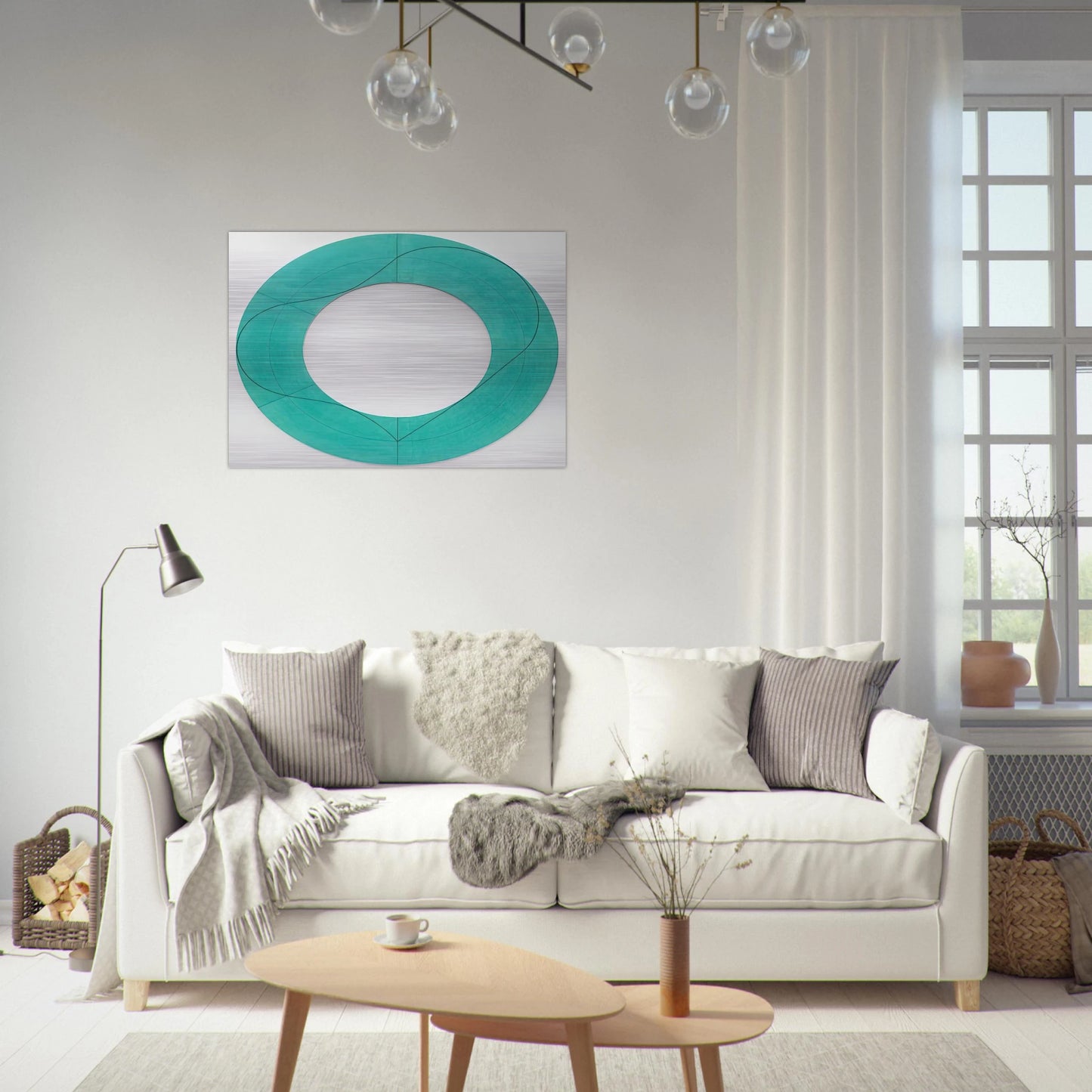 RING IMAGE C 2008 - Robert Mangold Brushed Aluminum Print - 70x100 cm / 28x40 inches | Robert Mangold Aluminum Print | Robert Mangold Prints