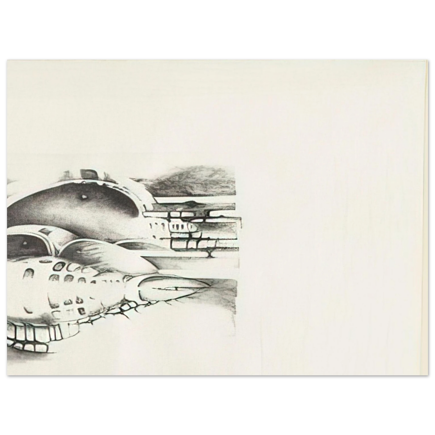Lee Bontecou - THIRTEENTH STONE 1970  75x100 cm / 30x40inches Fine Art Poster