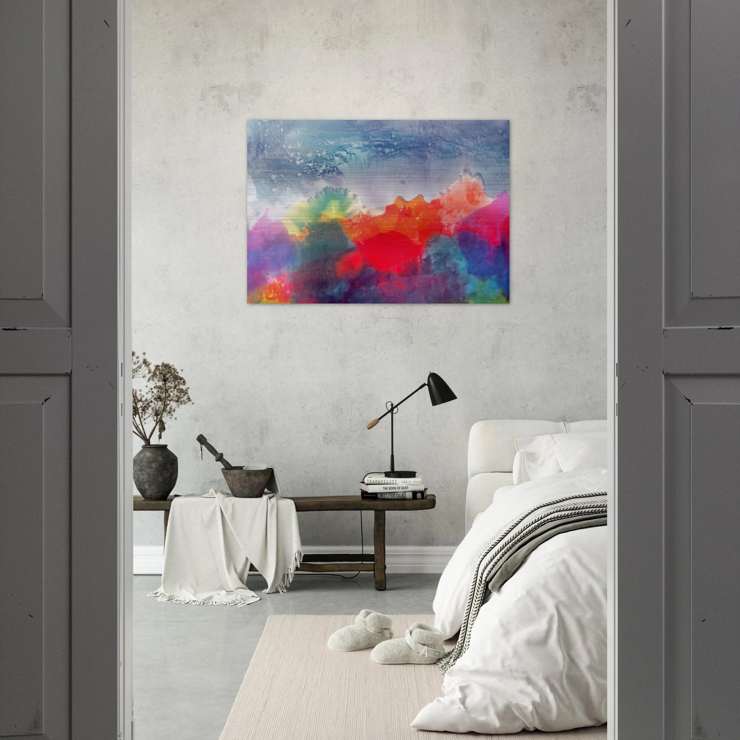 Nightfall - 1994 - Ronnie Landfield Brushed Aluminum Print - 70x100 cm / 28x40 inches | Ronnie Landfield Aluminum Print | Ronnie Landfield Prints