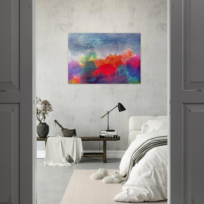 Nightfall - 1994 - Ronnie Landfield Brushed Aluminum Print - 70x100 cm / 28x40 inches | Ronnie Landfield Aluminum Print | Ronnie Landfield Prints