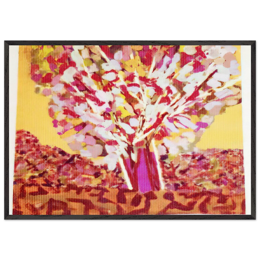 Utah the Pregnant Tree - 1975 - Ronnie Landfield 70x100 cm / 28x40 inches Framed Art Print – Black Wooden Frame