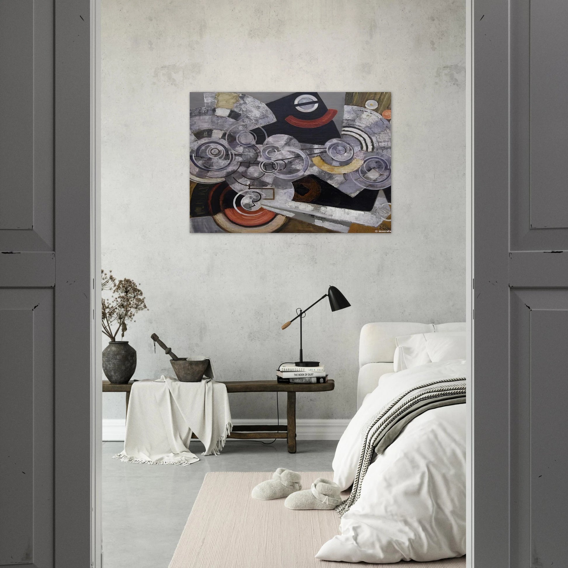 Fanny Machine - The machinery - Frantisek Kupka Brushed Aluminum Print - 70x100 cm / 28x40 inches | Frantisek Kupka Aluminum Print | Frantisek Kupka Prints