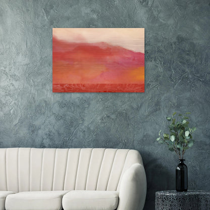 Red Hurricane - 1969 - Ronnie Landfield Brushed Aluminum Print - 70x100 cm / 28x40 inches | Ronnie Landfield Aluminum Print | Ronnie Landfield Prints