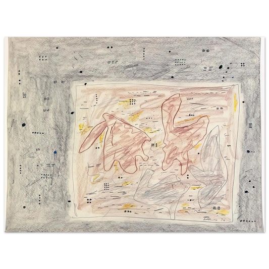 Gene Davis - Eskimo Map - 1976  75x100 cm / 30x40inches Fine Art Poster