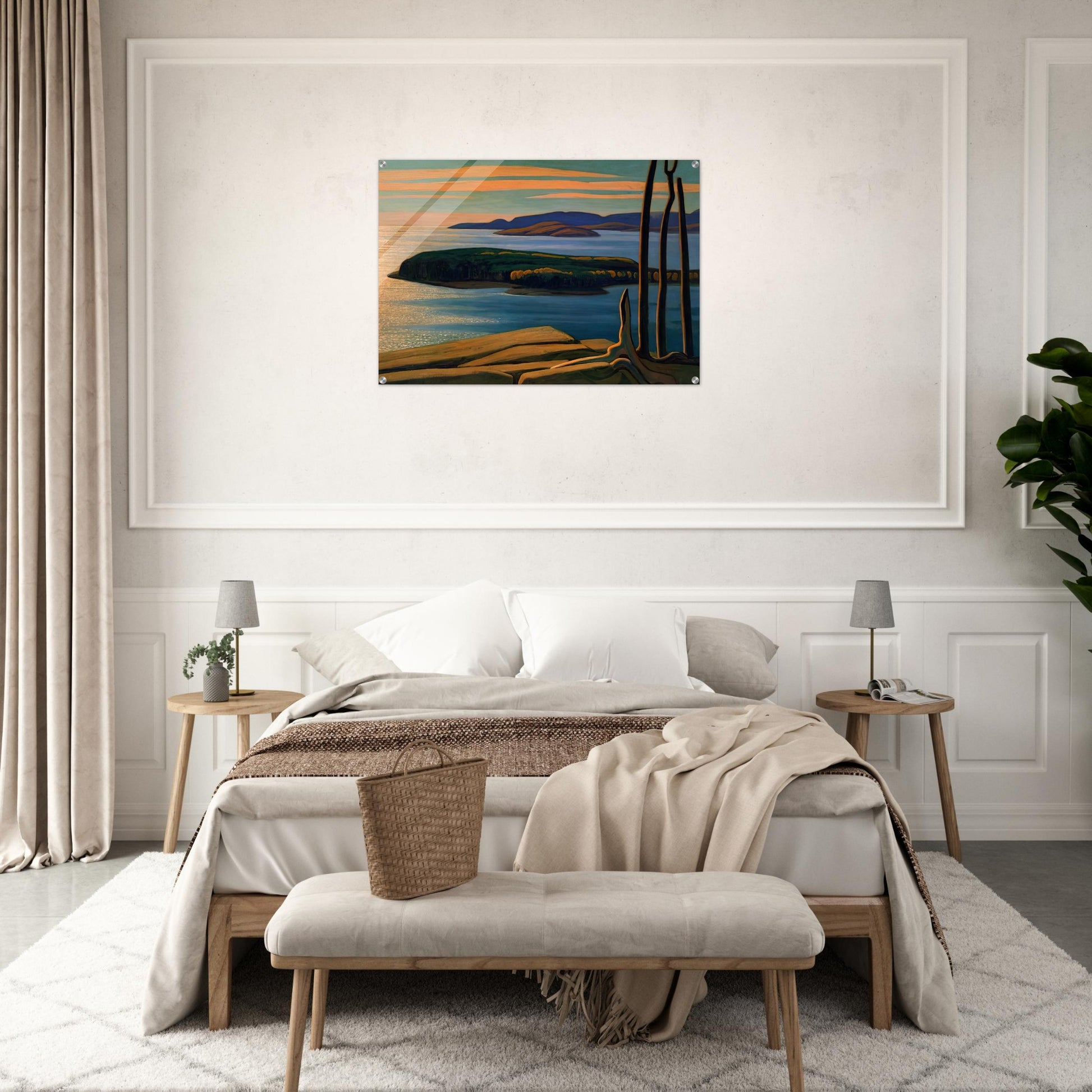 Afternoon Sun, Lake Superior - 1924 - Lawren Harris Acrylic Print - 70x100 cm / 28x40″ inches