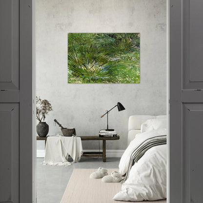 Clumps of Grass - Vincent van Gogh Brushed Aluminum Print - 70x100 cm / 28x40 inches | Vincent van Gogh Aluminum Print | Vincent van Gogh Prints