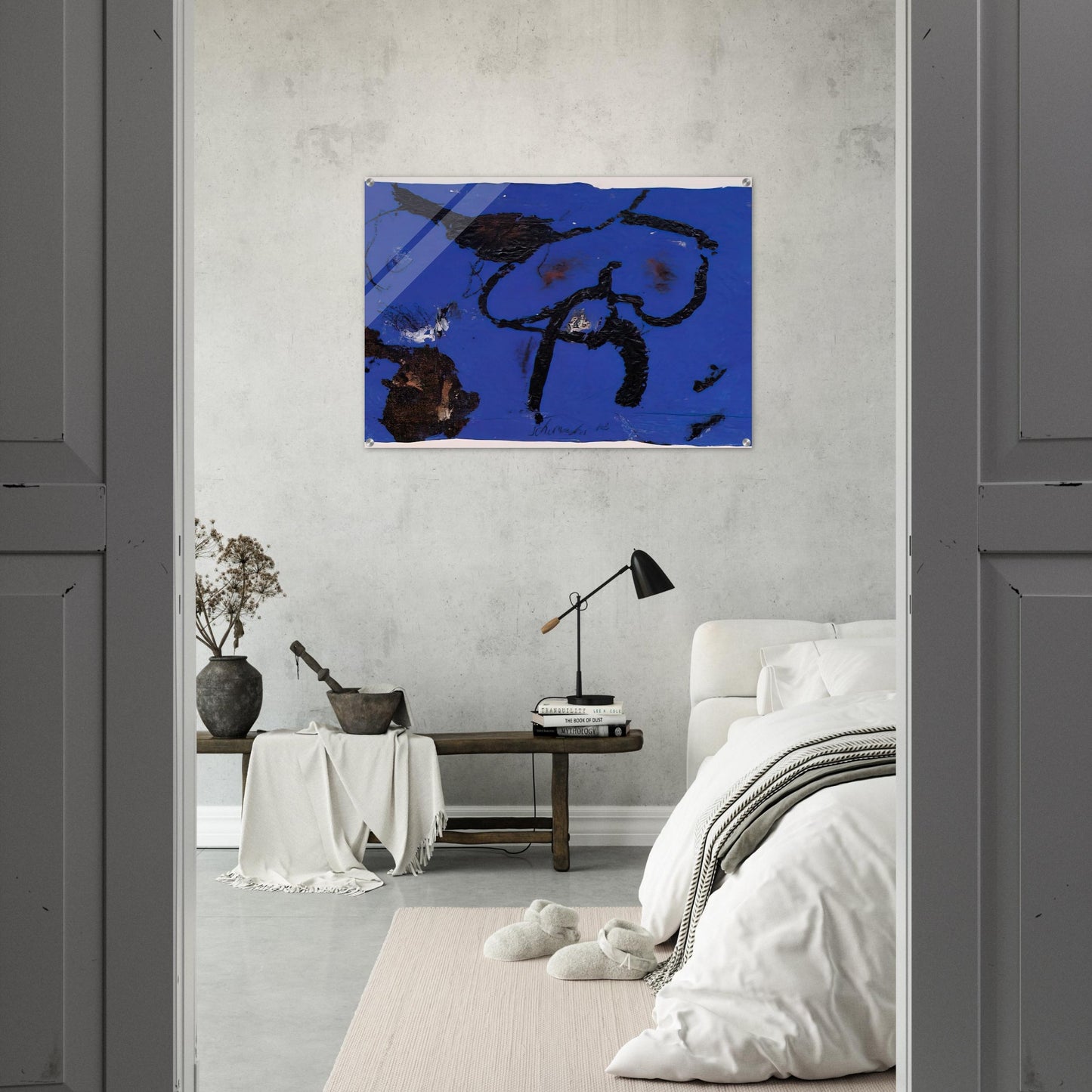 G-3 - 1982 - Emil Schumacher Acrylic Print - 70x100 cm / 28x40″ inches | Emil Schumacher Wall Art | Emil Schumacher Prints