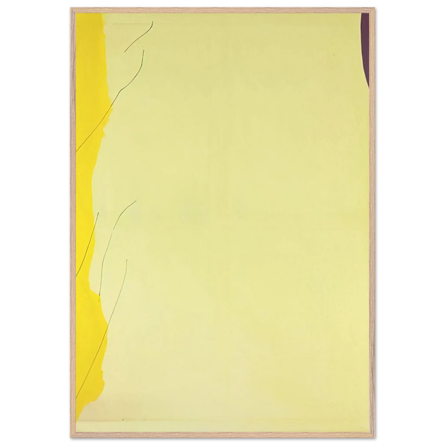 Helen Frankenthaler - Distillation - 1973 Wall art - 70x100 cm / 28x40 Inches - Premium Wooden Framed Poster With Fine Art Paper - White frame