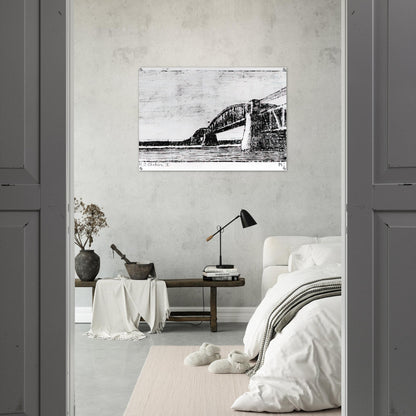 RAILWAY BRIDGE OOSTERBEEK - MC Escher Acrylic Print - 70x100 cm / 28x40″ inches | MC Escher Wall Art | MC Escher Prints