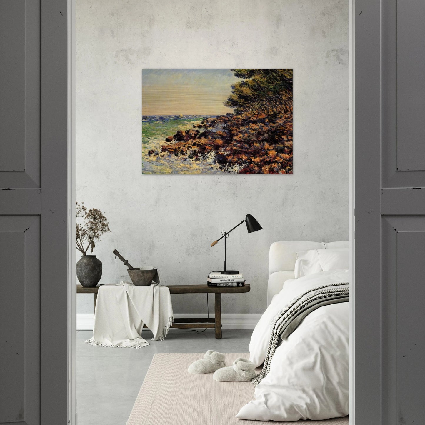 Cap Martin - claude monet Brushed Aluminum Print - 70x100 cm / 28x40 inches | claude monet Aluminum Print | claude monet Prints