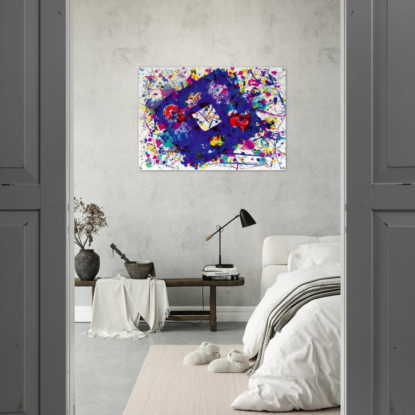 Untitled  SF 259  - Sam Francis Acrylic Print - 70x100 cm / 28x40″ inches