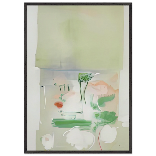 Faerie Tale 1988- - Helen Frankenthaler 70x100 cm / 28x40 inches Framed Art Print – Black Wooden Frame