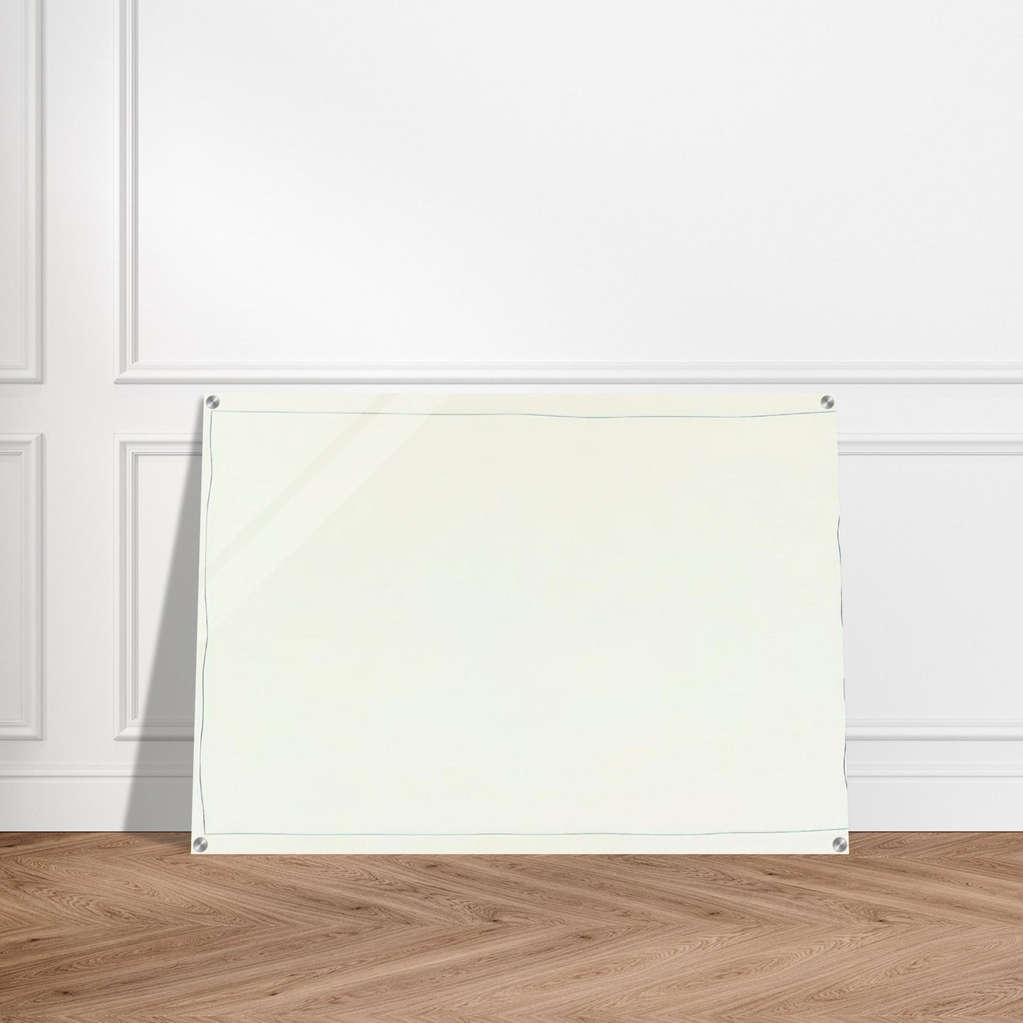 Bent Line Drawing - Minimalism - Robert Ryman Acrylic Print - 70x100 cm / 28x40″ inches