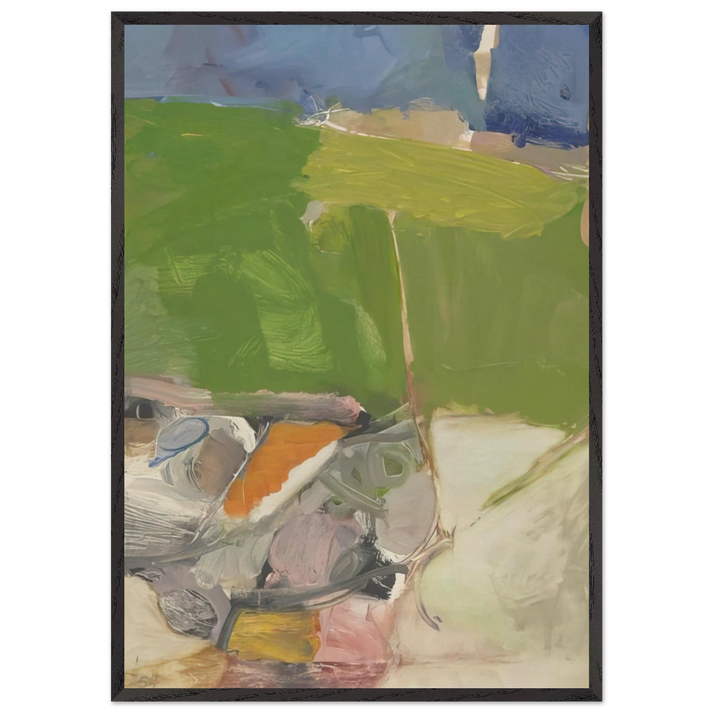 Berkeley 33 - Richard Diebenkorn 70x100 cm / 28x40 inches Framed Art Print – Black Wooden Frame