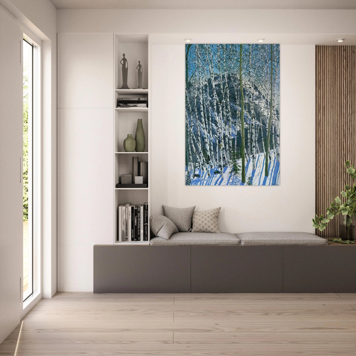 Birches - 2005 - Neil Welliver Art Prints - 100x150 cm / 40x60″ inches | Neil Welliver Poster | Neil Welliver Prints