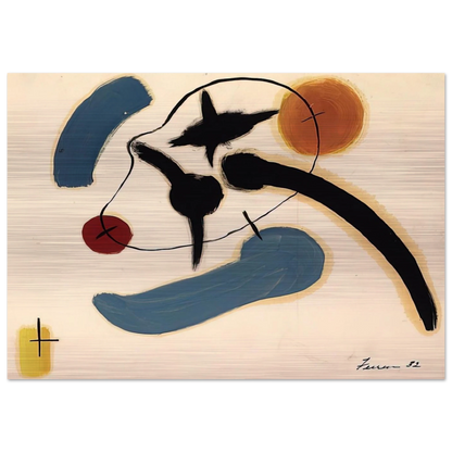 Untitled - 1932 - John Ferren Brushed Aluminum Print - 70x100 cm / 28x40 inches | John Ferren Aluminum Print | John Ferren Prints