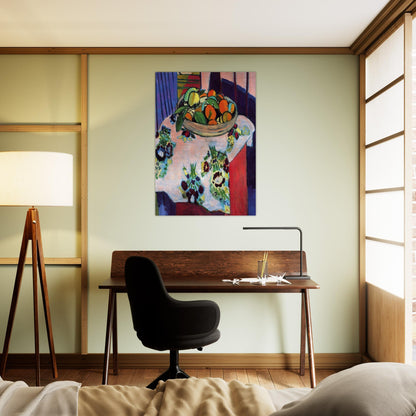 BASKET WITH ORANGES 1913 - Henri Matisse Brushed Aluminum Print - 70x100 cm / 28x40 inches | Henri Matisse Aluminum Print | Henri Matisse Prints