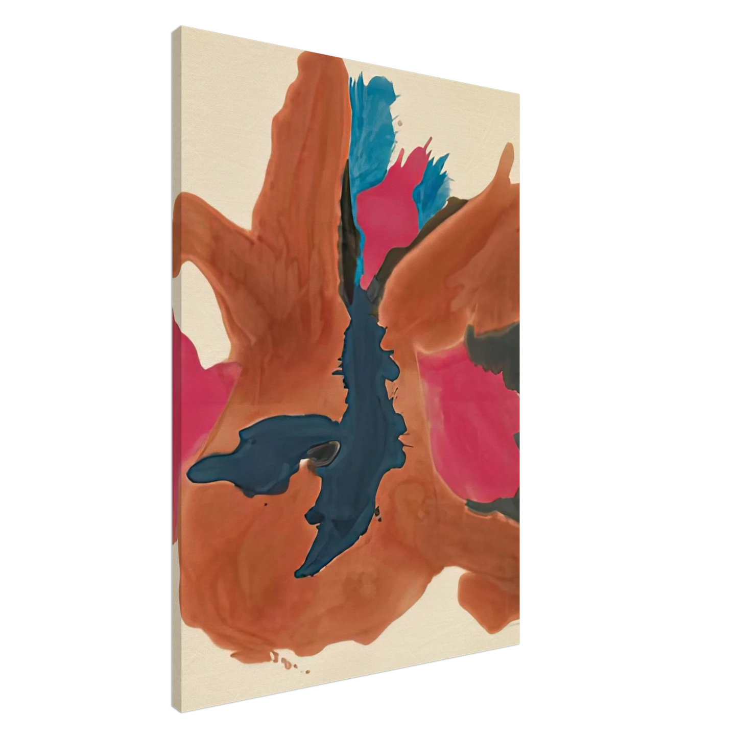 Helen Frankenthaler - Pink Lady, 1963- Wall Art - 30x40 cm / 12x16 inches - Premium Wooden Framed Poster With Fine Art Paper-canvas - Wood frame