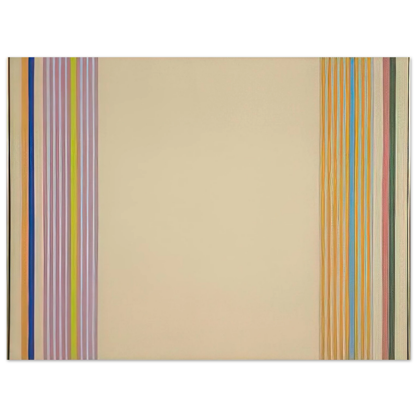 Gene Davis - End Stripes - 1960  75x100 cm / 30x40inches Fine Art Poster