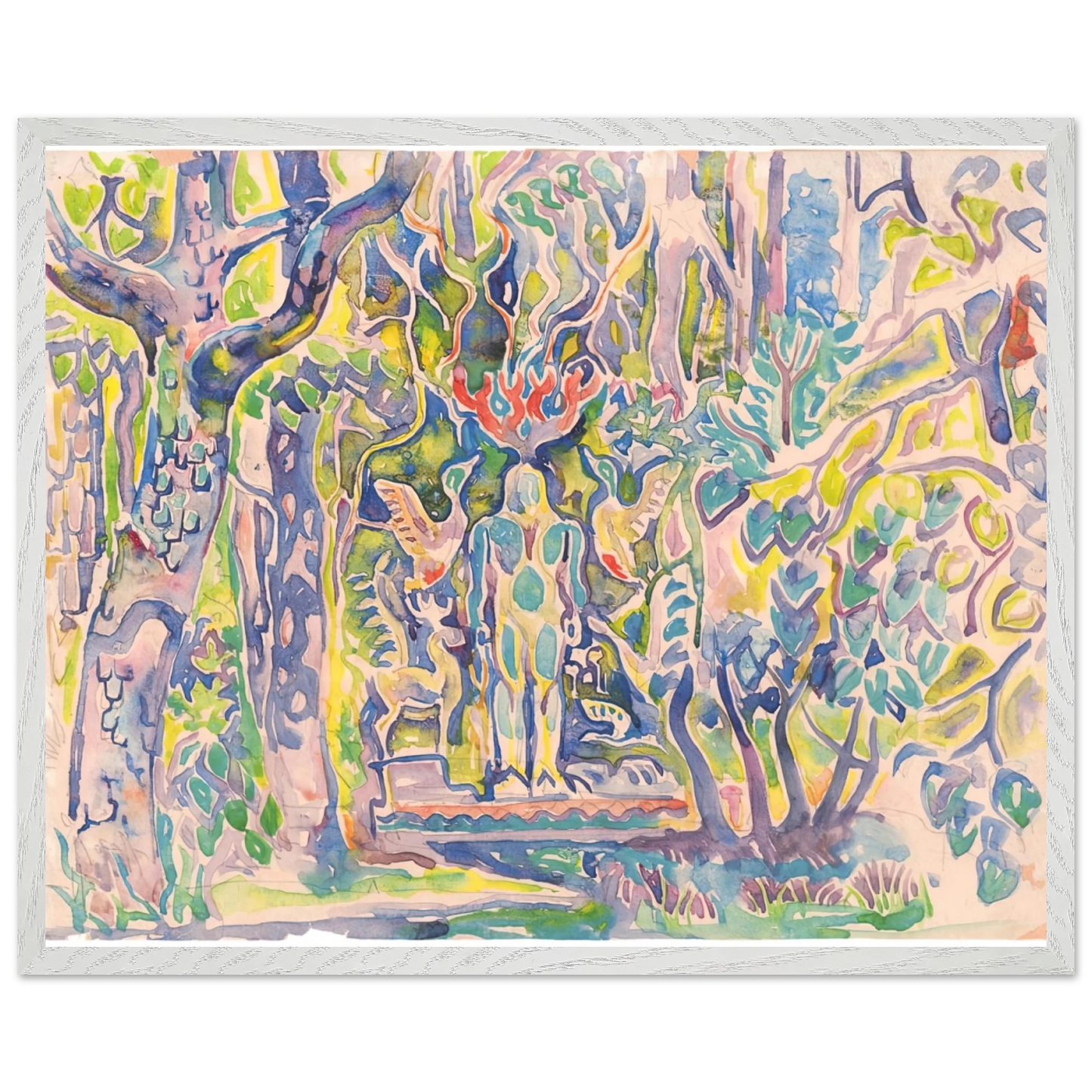 Walter Inglis Anderson - Walter Anderson Wall art - 70x100 cm / 28x40 inches - Premium Wooden Framed Poster With Fine Art Paper-canvas - White frame