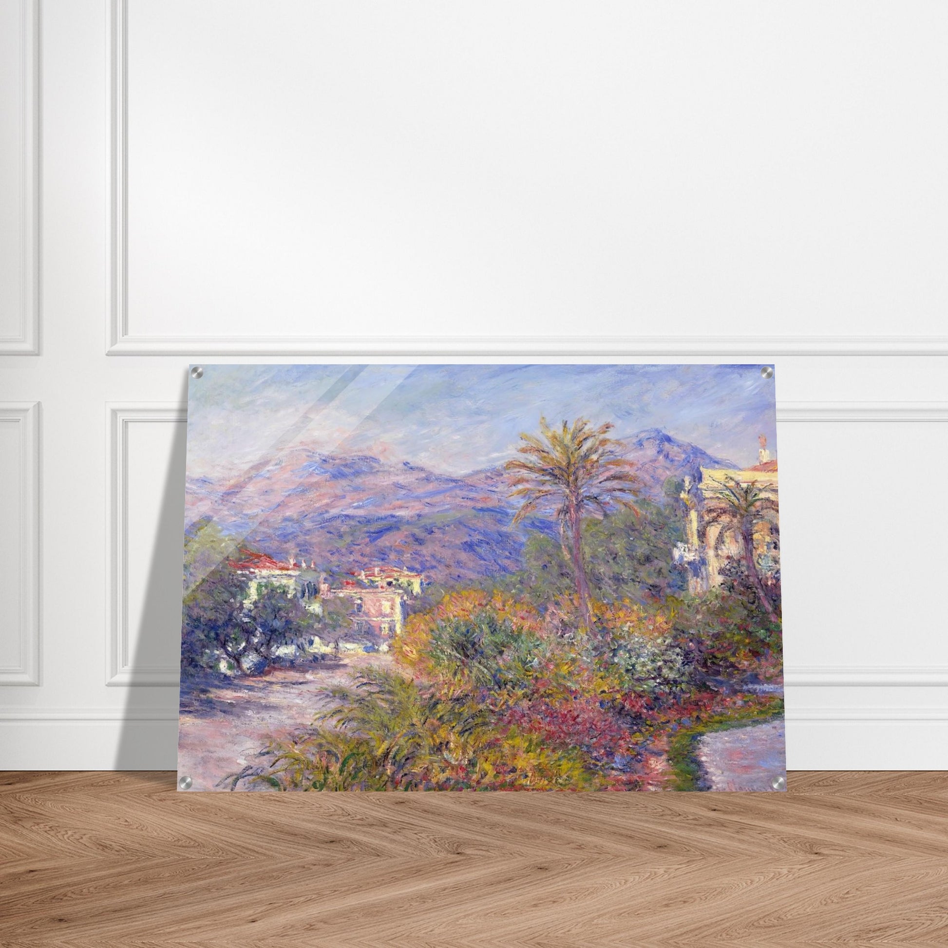 Strada Romada in Bordighera - claude monet Acrylic Print - 70x100 cm / 28x40″ inches | claude monet Wall Art | claude monet Prints