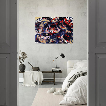 Untitled  SFP94-77  SFF 1753  - Sam Francis Brushed Aluminum Print - 70x100 cm / 28x40 inches | Sam Francis Aluminum Print | Sam Francis Prints