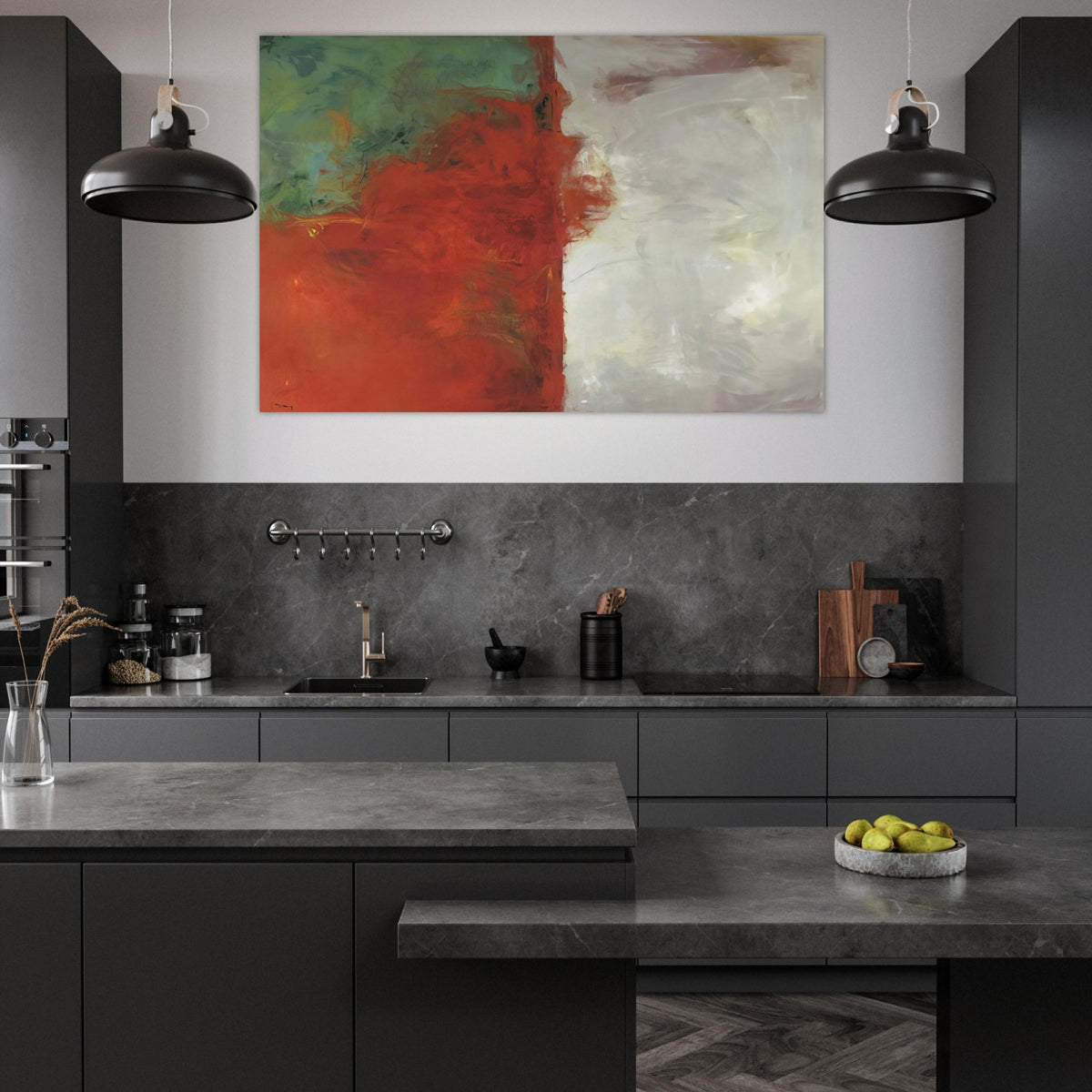 Divide - 1958 - Theodoros Stamos Art Prints - 100x150 cm / 40x60″ inches | Theodoros Stamos Poster | Theodoros Stamos Prints