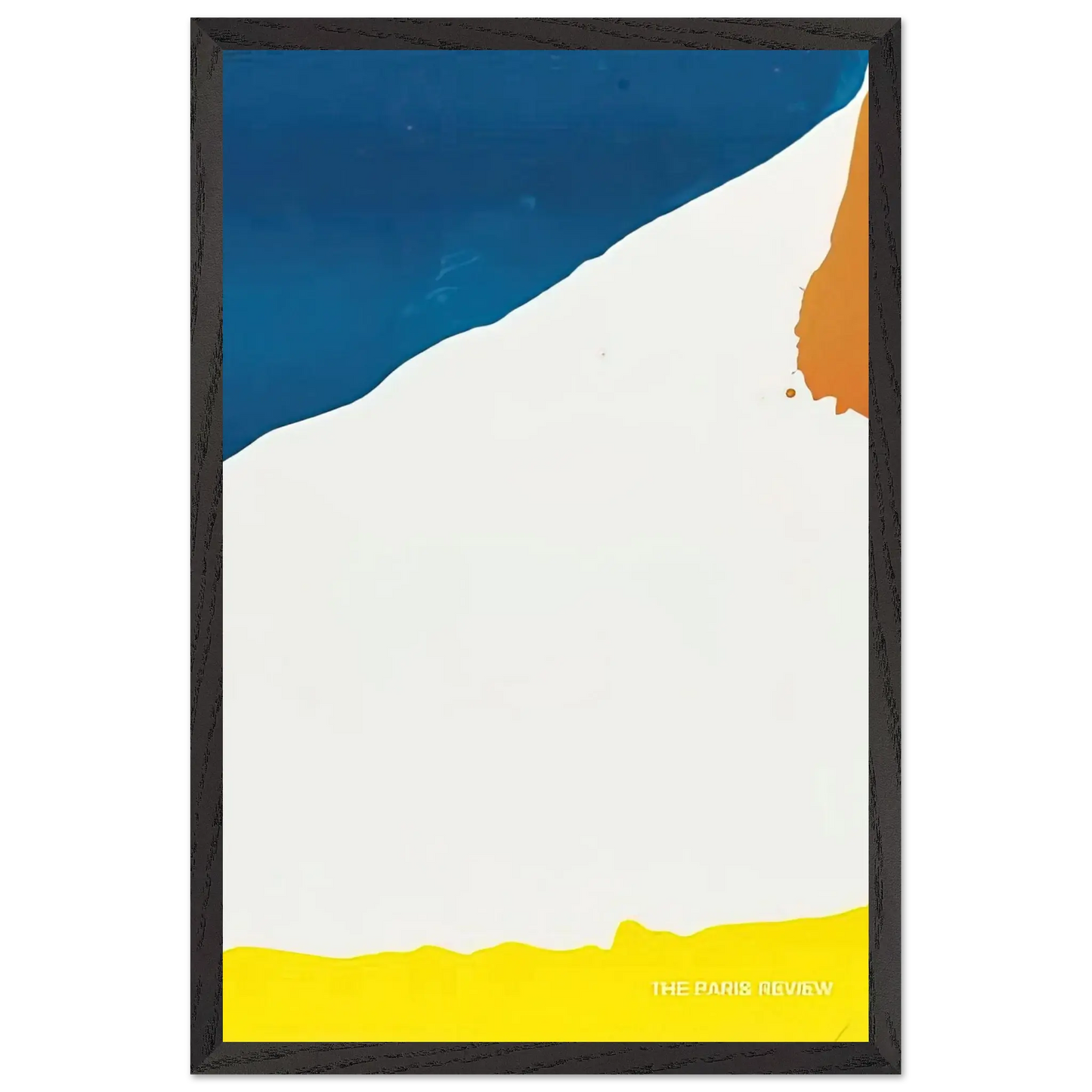 Helen Frankenthaler - Paris Review - 1966 Wall art - 13x18 cm / 5x7 Inches - Premium Wooden Framed Poster With Fine Art Paper - White frame