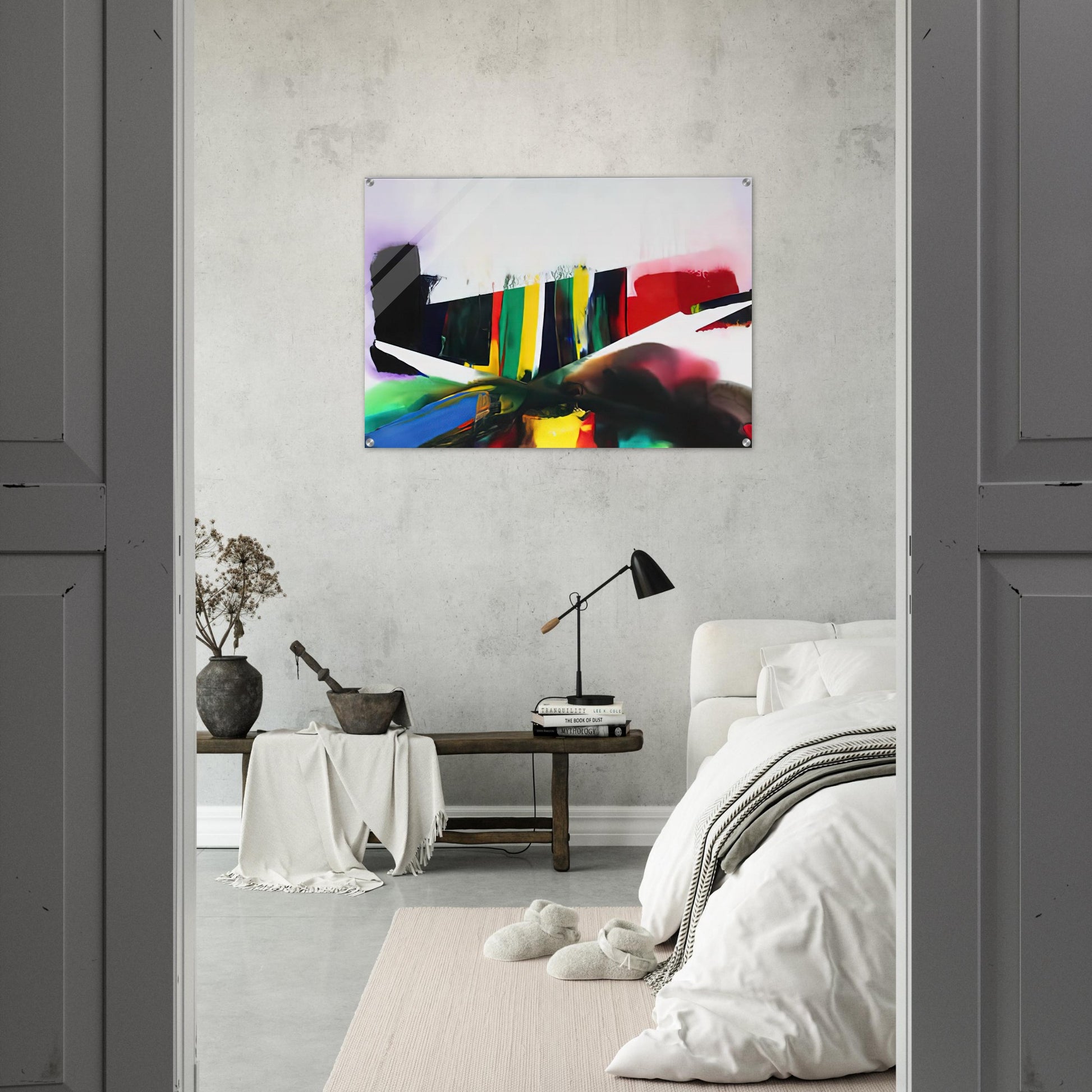 Phenomena Cave of the Prism Winds Year - 1986 - Paul Jenkins Acrylic Print - 70x100 cm / 28x40″ inches
