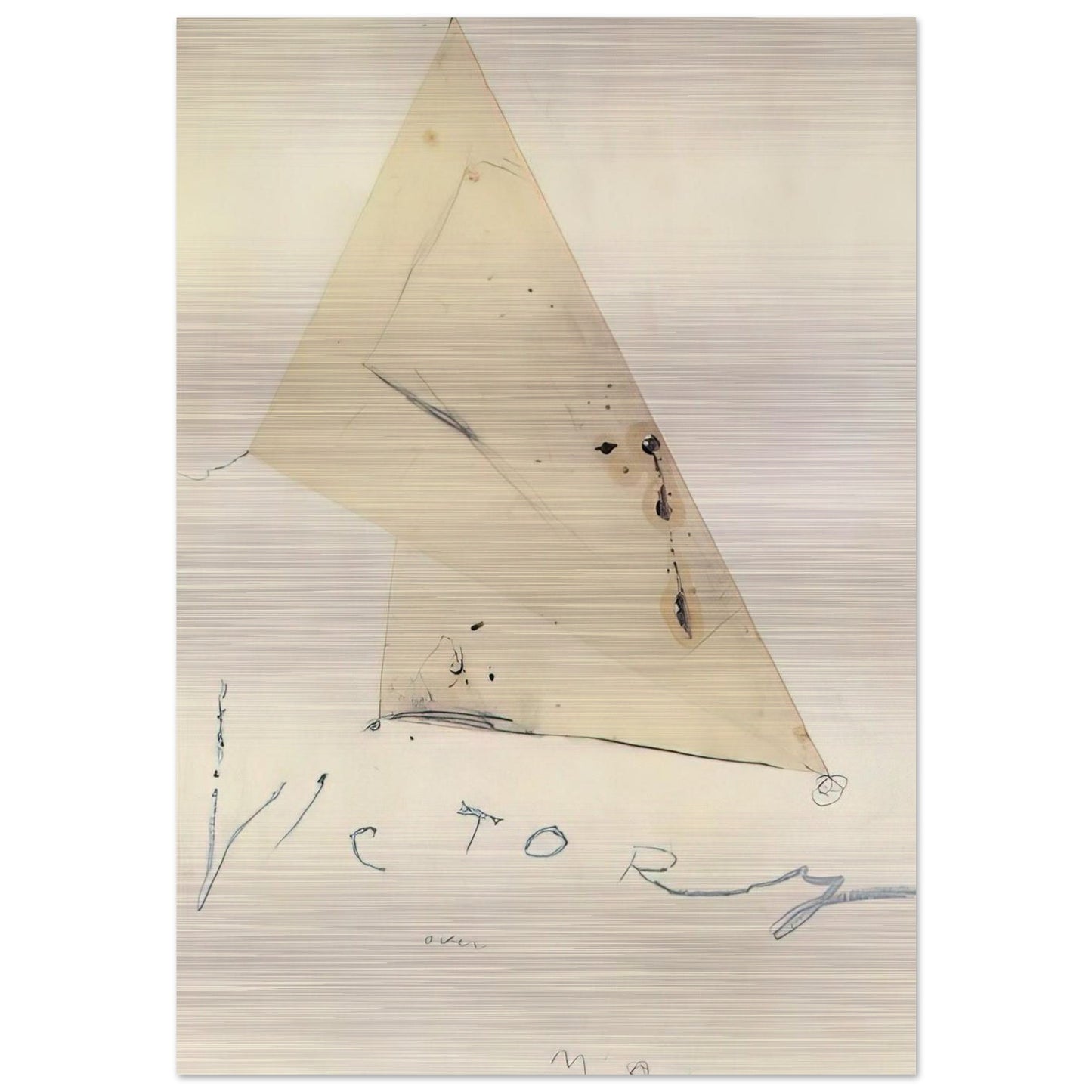Victory - Cy Twombly Brushed Aluminum Print - 70x100 cm / 28x40 inches | Cy Twombly Aluminum Print | Cy Twombly Prints