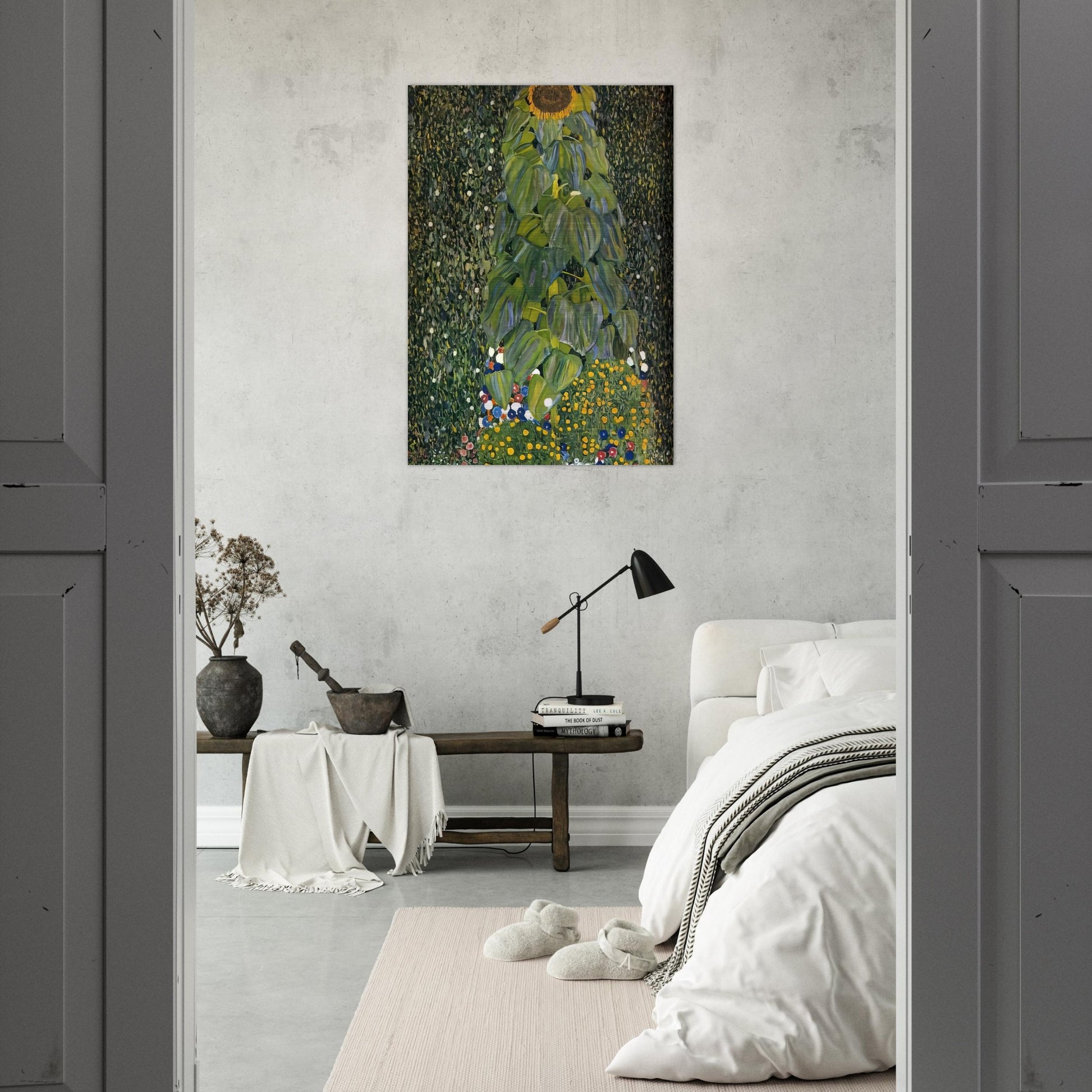 THE SUNFLOWER 1907 - Gustav Klimt Brushed Aluminum Print - 70x100 cm / 28x40 inches | Gustav Klimt Aluminum Print | Gustav Klimt Prints