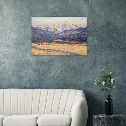 The Valley of the Nervia - claude monet Brushed Aluminum Print - 70x100 cm / 28x40 inches | claude monet Aluminum Print | claude monet Prints
