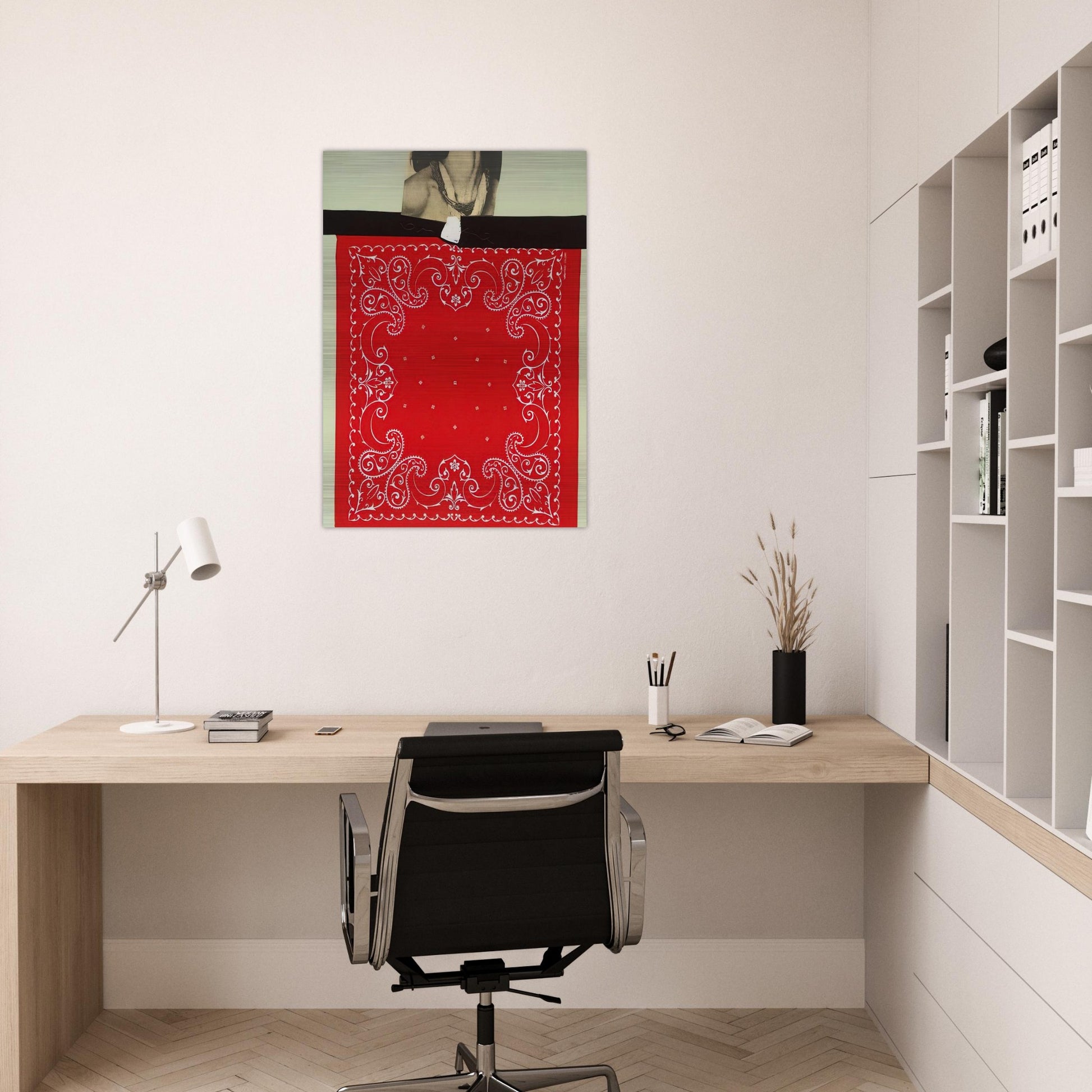THROAT 1965 - Jim Dine Brushed Aluminum Print - 70x100 cm / 28x40 inches | Jim Dine Aluminum Print | Jim Dine Prints
