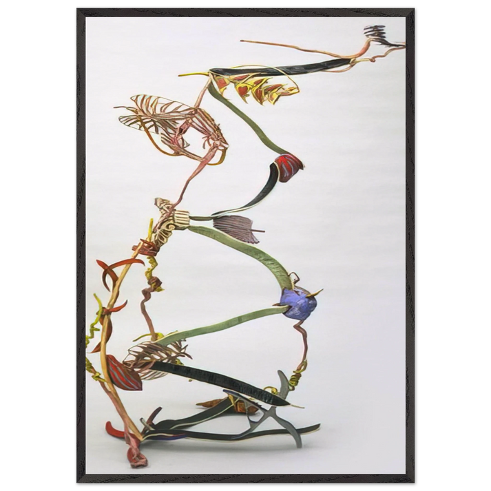 EXTEND EXPAND 1983 - Nancy Graves 70x100 cm / 28x40 inches Framed Art Print – Black Wooden Frame