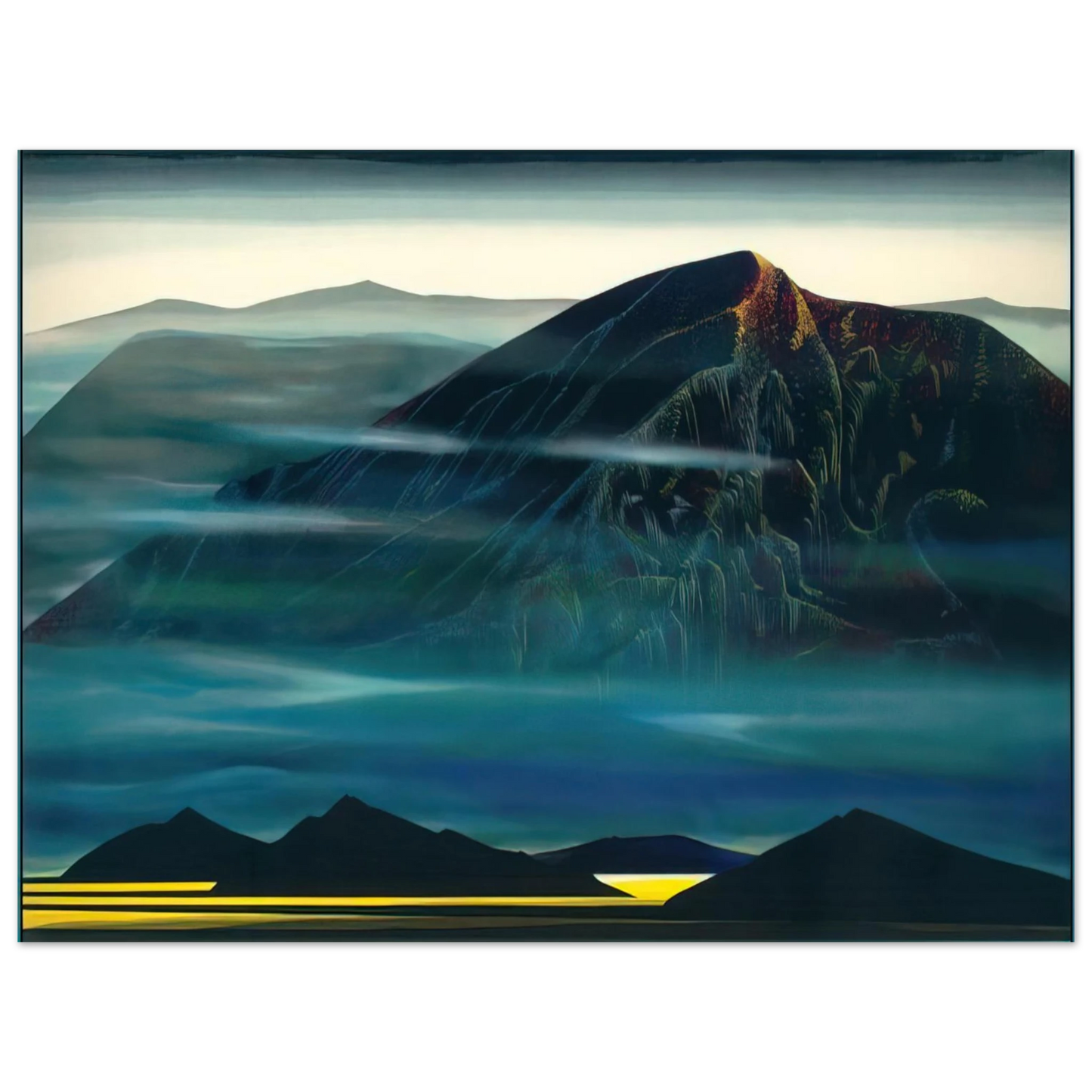 Eyvind Earle - Santa Fe Trail new Serigrap  75x100 cm / 30x40inches Fine Art Poster