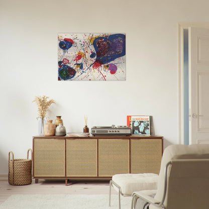 Light Violet  Lembark L20  - Sam Francis Brushed Aluminum Print - 70x100 cm / 28x40 inches | Sam Francis Aluminum Print | Sam Francis Prints