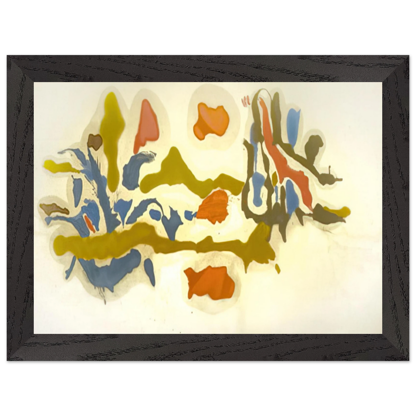 Helen Frankenthaler - Seascape with Dunes - 1962 Wall art - 21x29.7 cm / 8x12" - Fine Art Poster-canvas - -