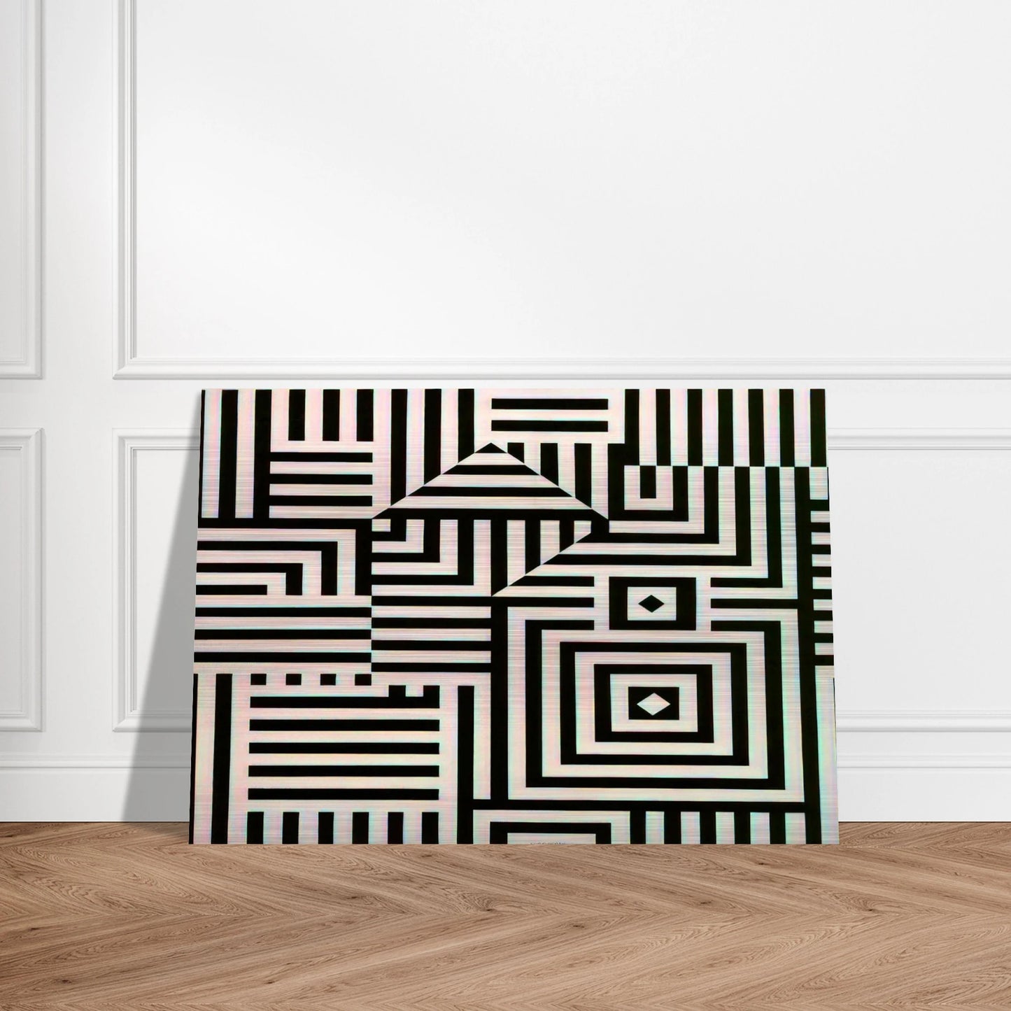 Riu-Kiu-C - 1960 - Victor Vasarely Brushed Aluminum Print - 70x100 cm / 28x40 inches | Victor Vasarely Aluminum Print | Victor Vasarely Prints