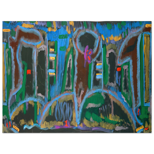 Betty Parsons - Garden in Saint Denis - 1980  75x100 cm / 30x40inches Fine Art Poster