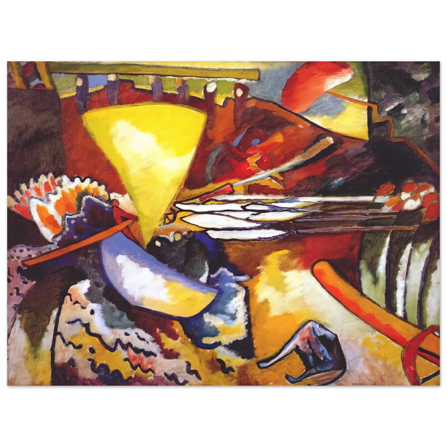 Wassily Kandinsky - IMPROVISATION 11 1910  75x100 cm / 30x40inches Fine Art Poster