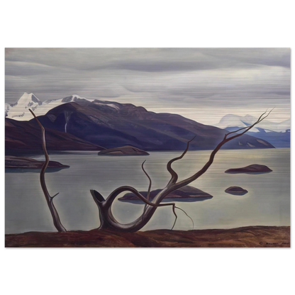 Admiralty Sound, Tierra Del Fuego - Rockwell Kent Brushed Aluminum Print - 70x100 cm / 28x40 inches | Rockwell Kent Aluminum Print | Rockwell Kent Prints