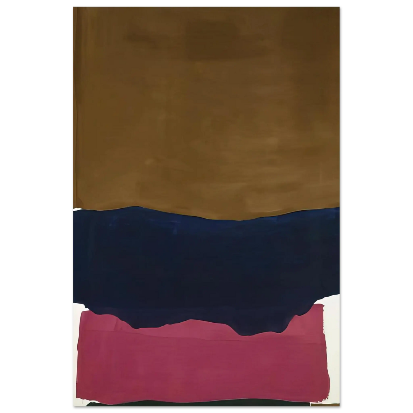Helen Frankenthaler - Indian Summer - 1967 Wall art - 15x20 cm / 6x8 Inches - Premium Wooden Framed Poster With Fine Art Paper - Wood frame