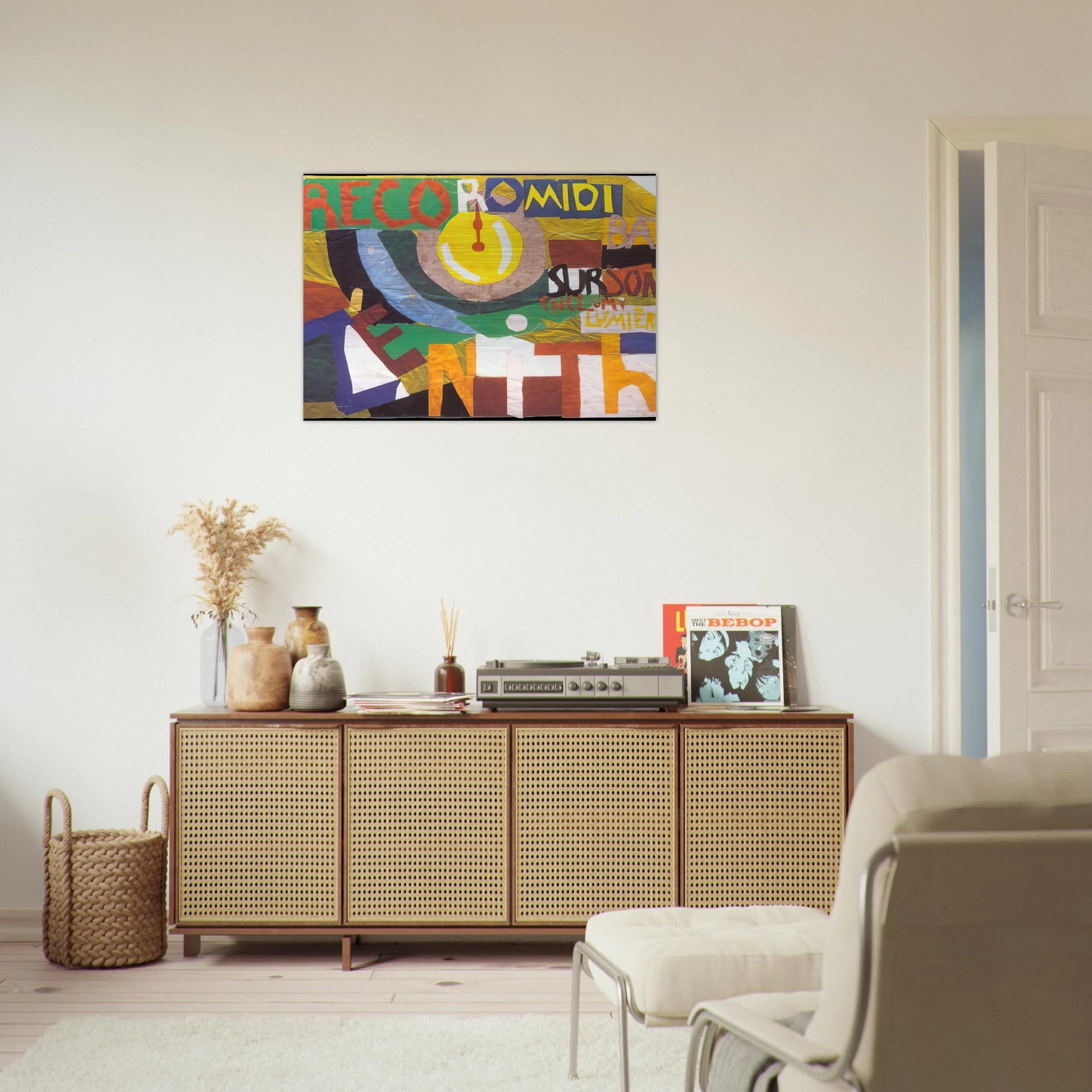 ZENITH - Sonia Delaunay Brushed Aluminum Print - 70x100 cm / 28x40 inches | Sonia Delaunay Aluminum Print | Sonia Delaunay Prints