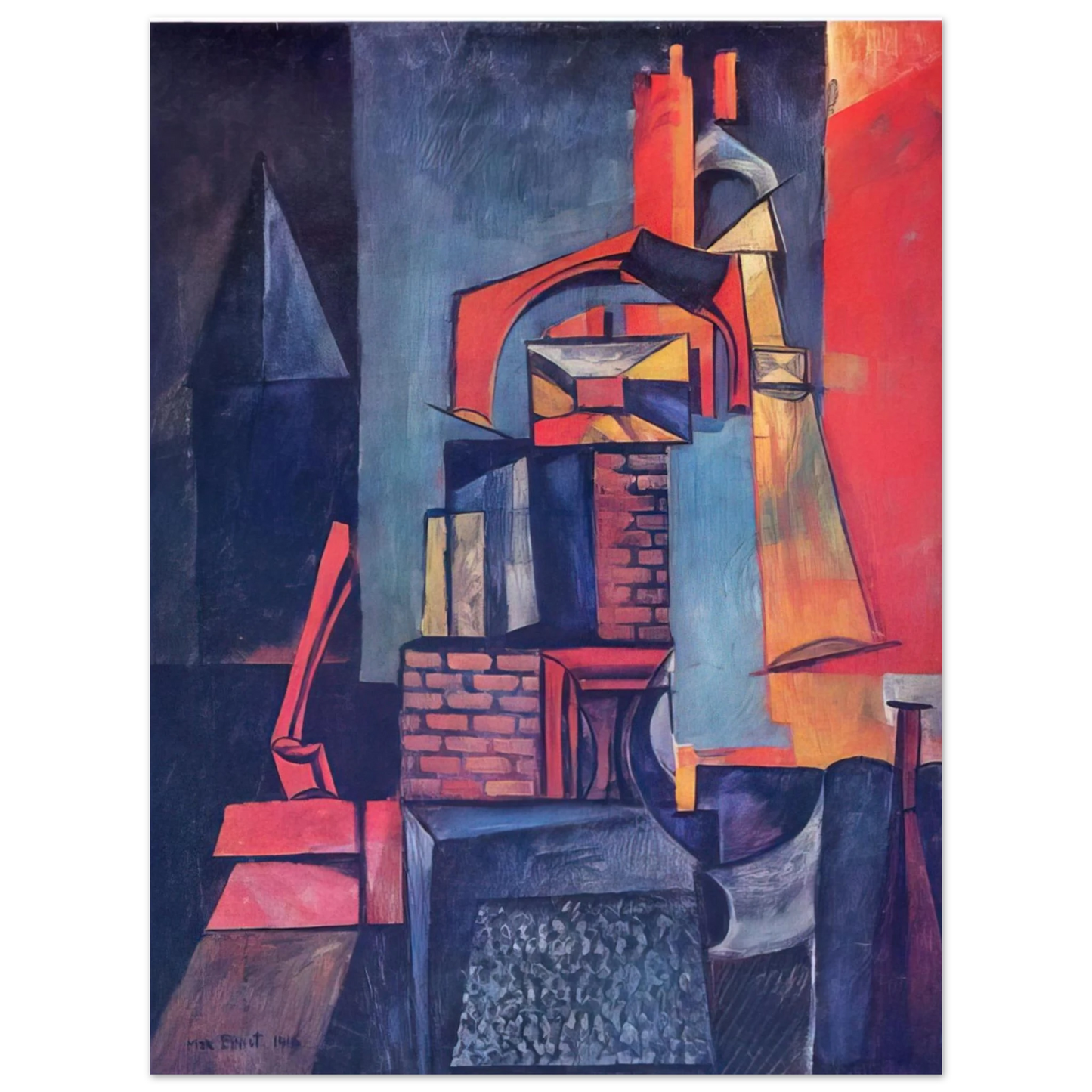 Max Ernst - Towers  75x100 cm / 30x40inches Fine Art Poster