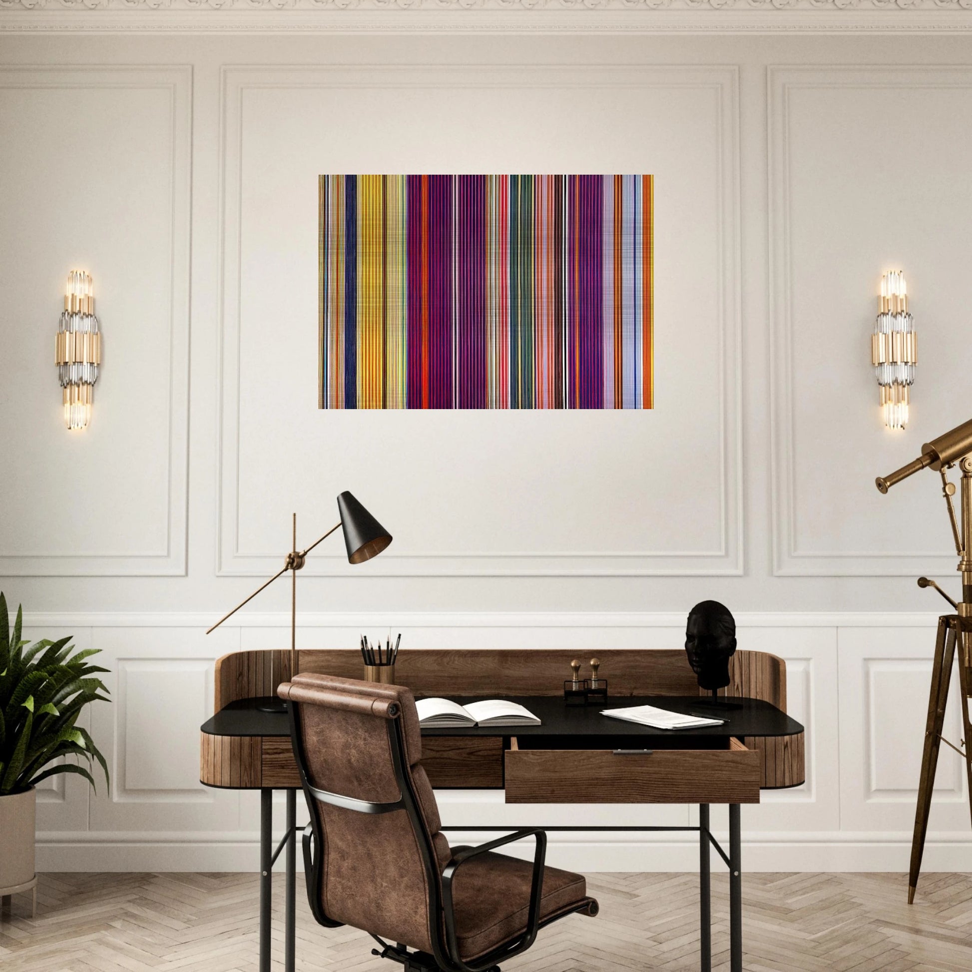 Dr. Peppercorn - 1967 - Gene Davis Brushed Aluminum Print - 70x100 cm / 28x40 inches | Gene Davis Aluminum Print | Gene Davis Prints