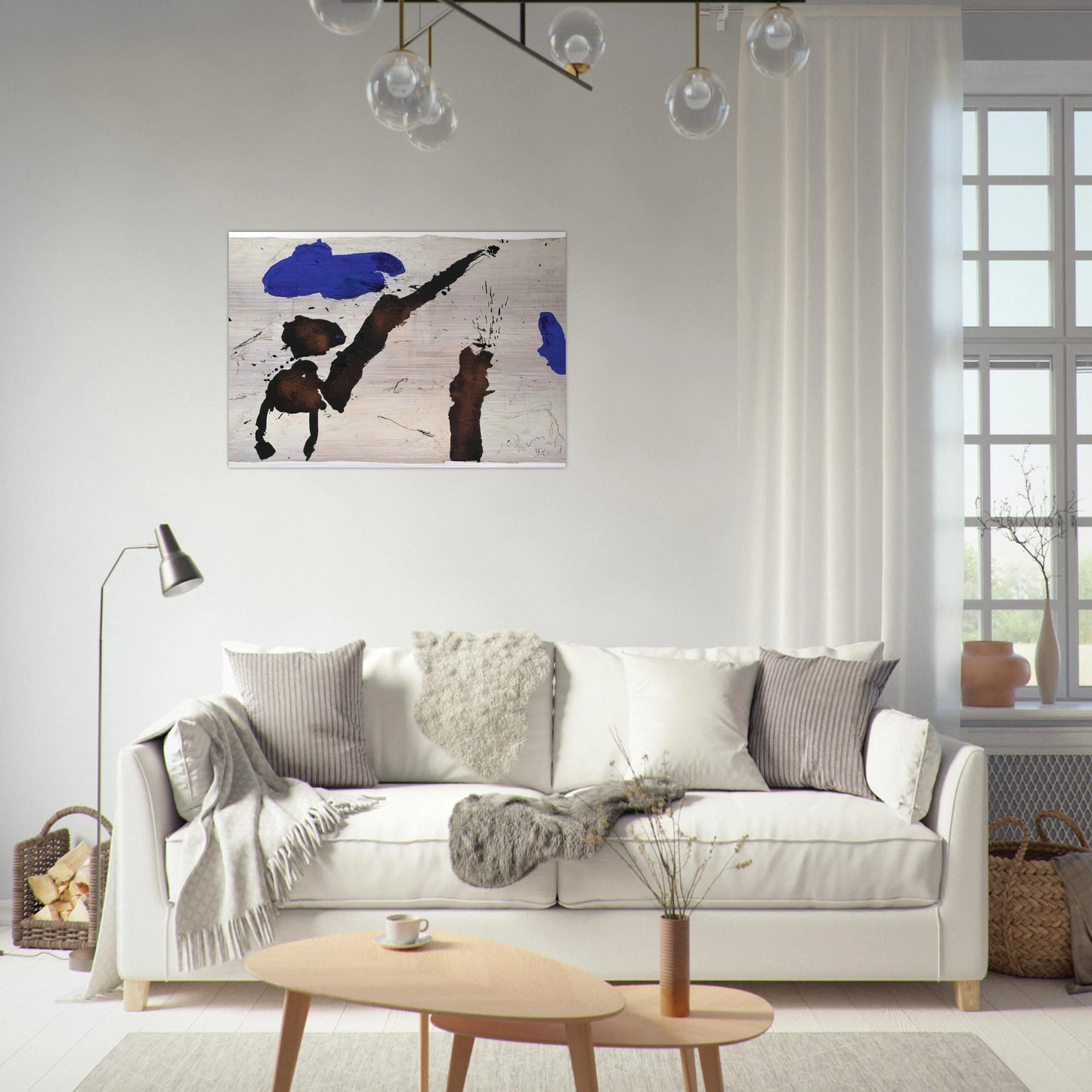 Gc-17 - 1990 - Emil Schumacher Brushed Aluminum Print - 70x100 cm / 28x40 inches | Emil Schumacher Aluminum Print | Emil Schumacher Prints