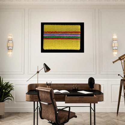 Micro-Painting - 1968 - Gene Davis Brushed Aluminum Print - 70x100 cm / 28x40 inches | Gene Davis Aluminum Print | Gene Davis Prints