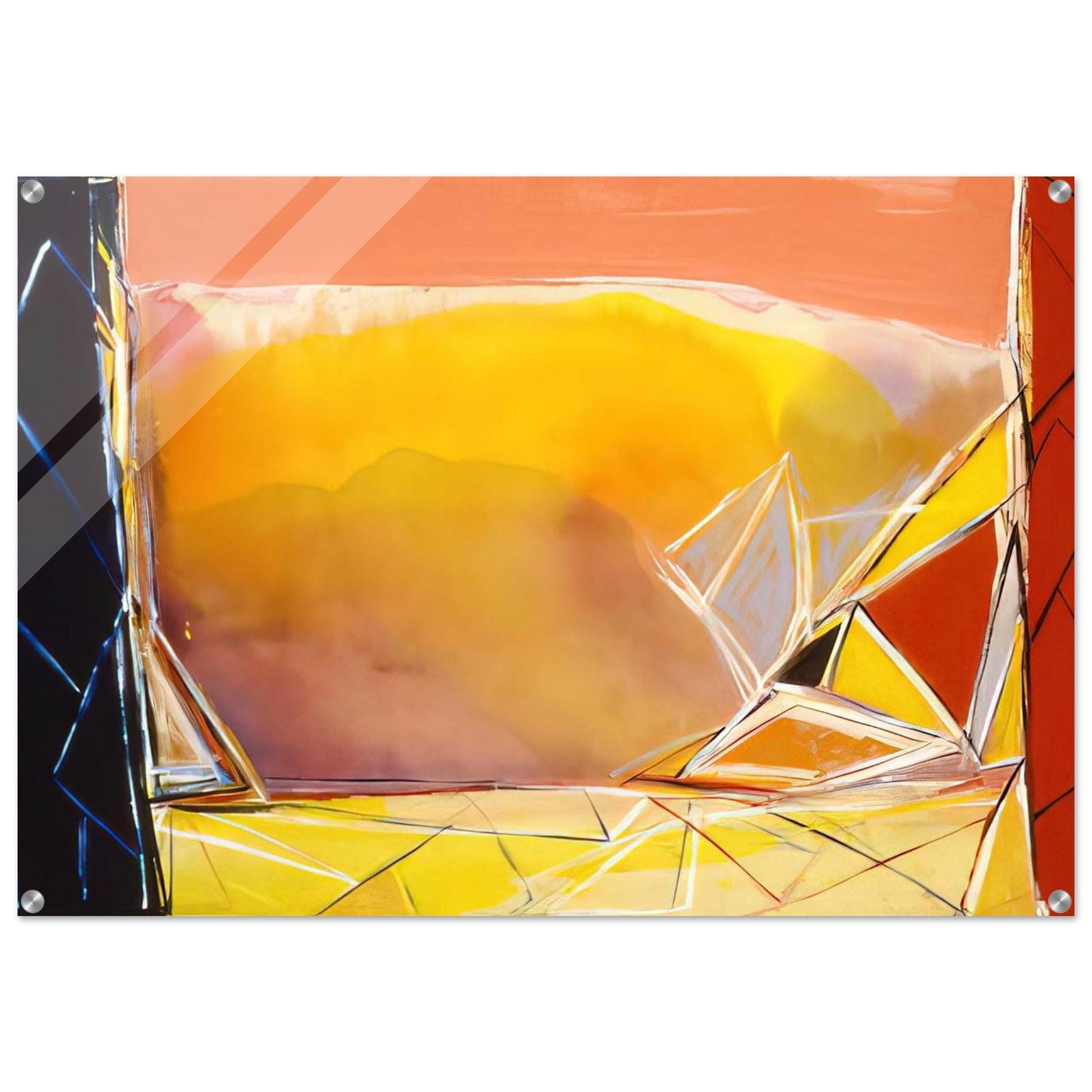 Thunder For Camille Pissarro - 1986 - Ronnie Landfield Acrylic Print - 70x100 cm / 28x40″ inches
