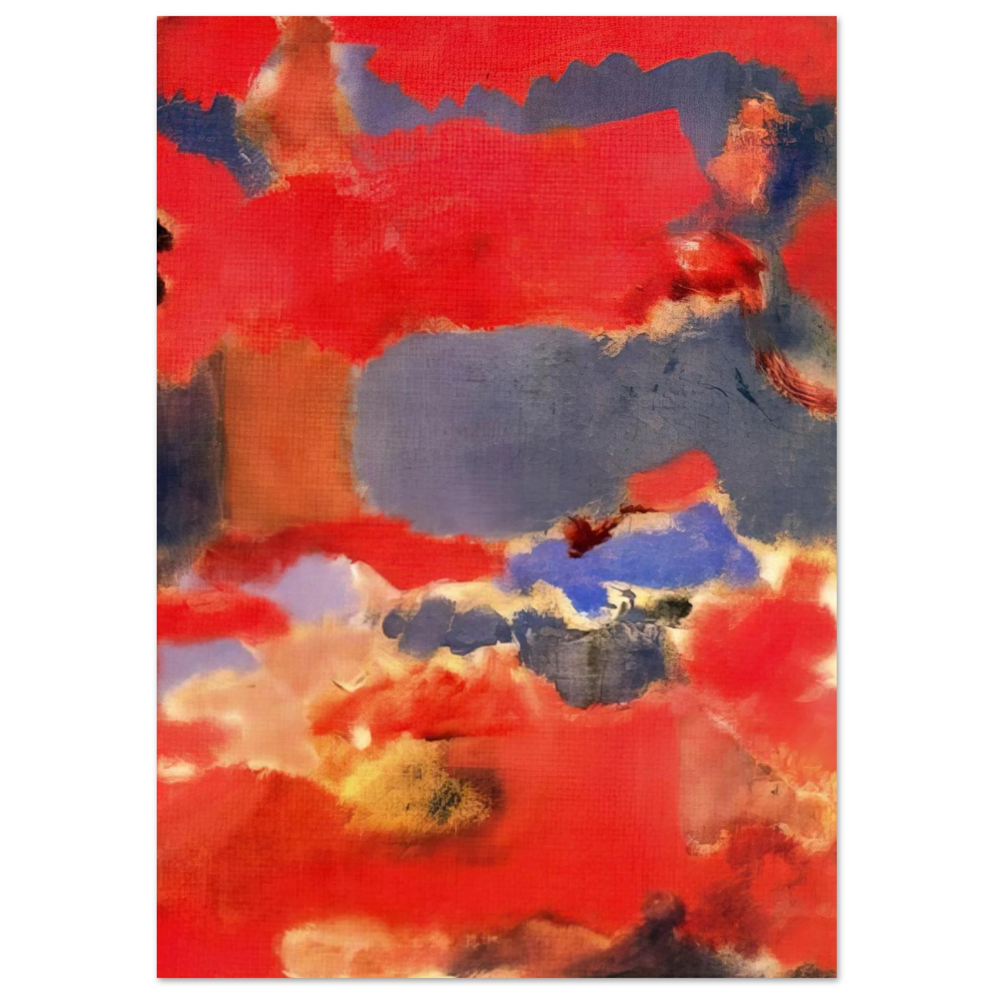 Mark Rothko - Untitled - 1948 Wall Art - 21x29.7 cm / 8x12" - Premium Wooden Framed Poster With Fine Art Paper - White frame