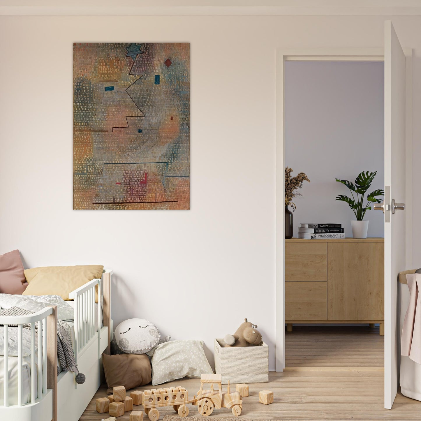 RISING STAR 1923 - Paul Klee Brushed Aluminum Print - 70x100 cm / 28x40 inches | Paul Klee Aluminum Print | Paul Klee Prints
